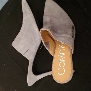 Calvin Klein  Grecia Mule. 2," stilettos.  Very Nice. US 7.5